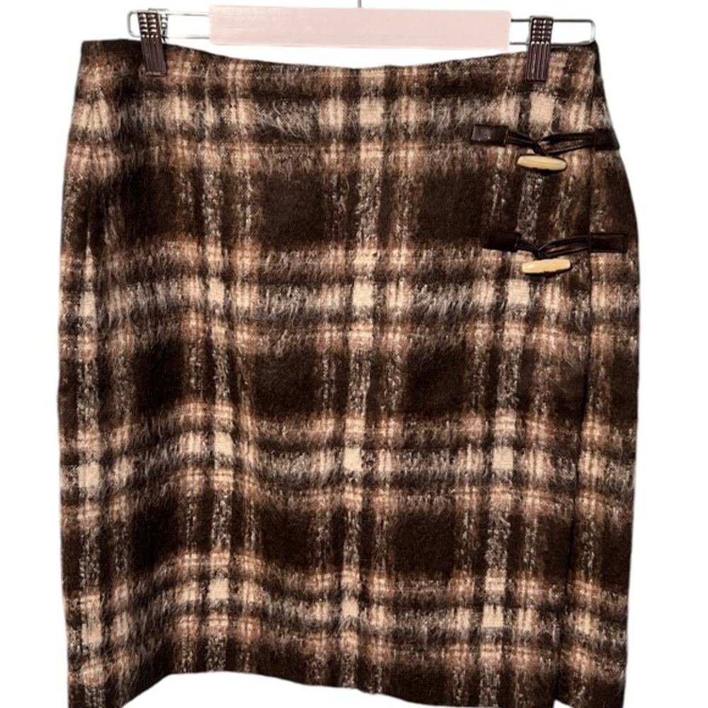Pendleton Midi Length Wool Blend Skirt Made in the USA Size 8